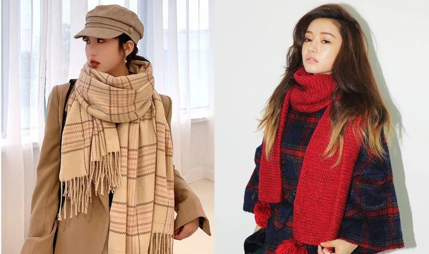 Khăn choàng ấm áp món quà 20/11 cho tiết trời đầu đông