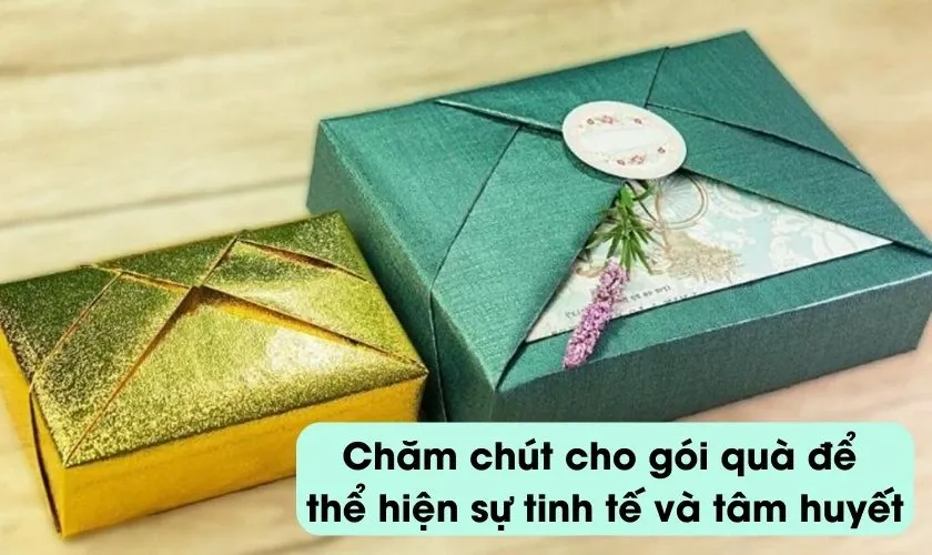 Trang trí món quà chỉn chu thể hiện sự tôn trọng người nhận