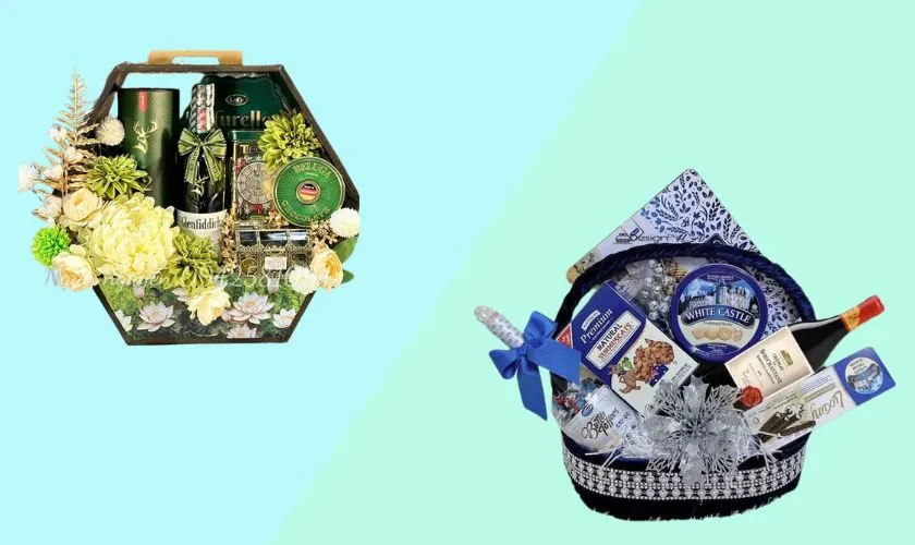Giỏ quà tết sang trọng cho bạn gái mang về biếu gia đình