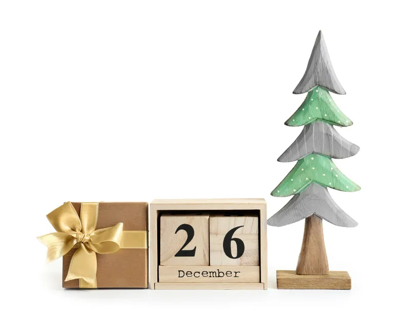 Quà Noel cho nhân viên – lịch gỗ Giáng sinh ấn tượng