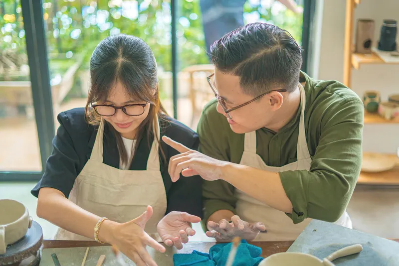 Lớp học trải nghiệm dành cho quà tặng sinh nhật cho vợ.