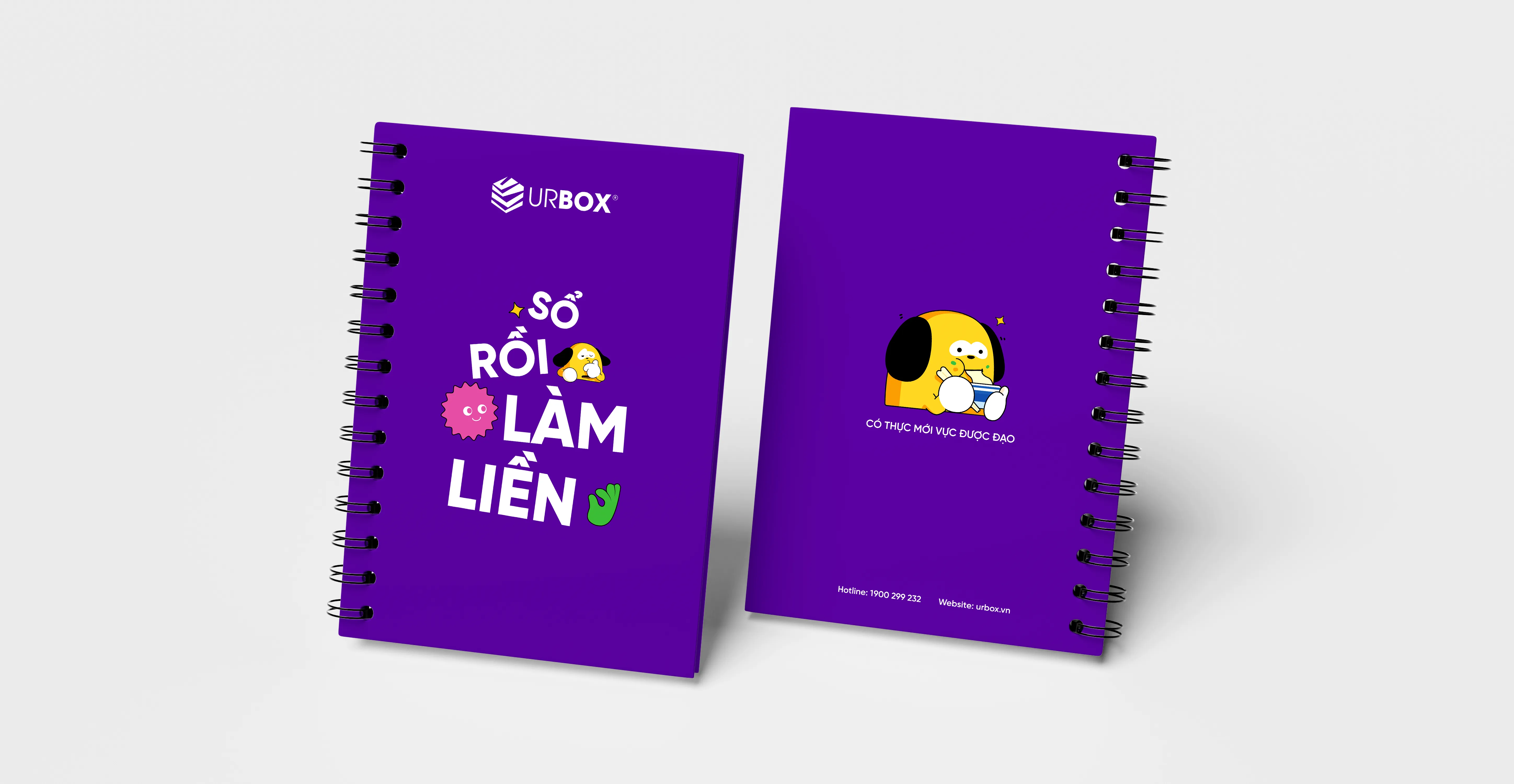 Bộ sổ da màu tím