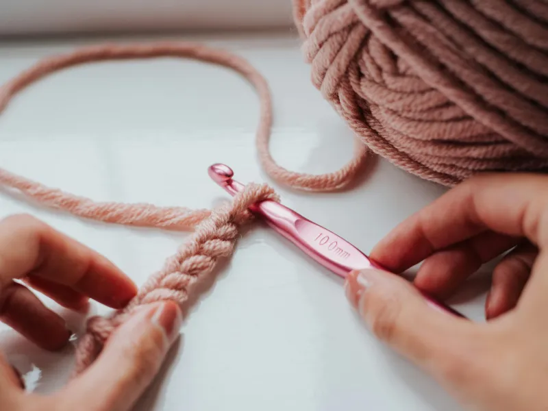 Khăn len handmade tự đan bằng len mềm nhiều màu