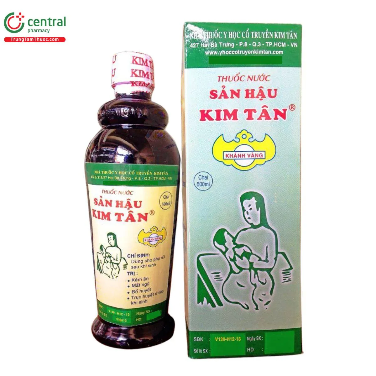 Sản phẩm Sản Hậu Kim Tân chai 500ml