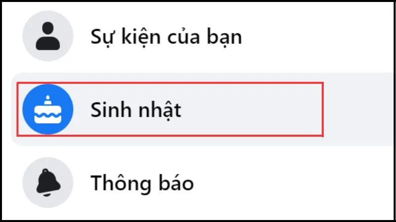 Nhấn vào mục