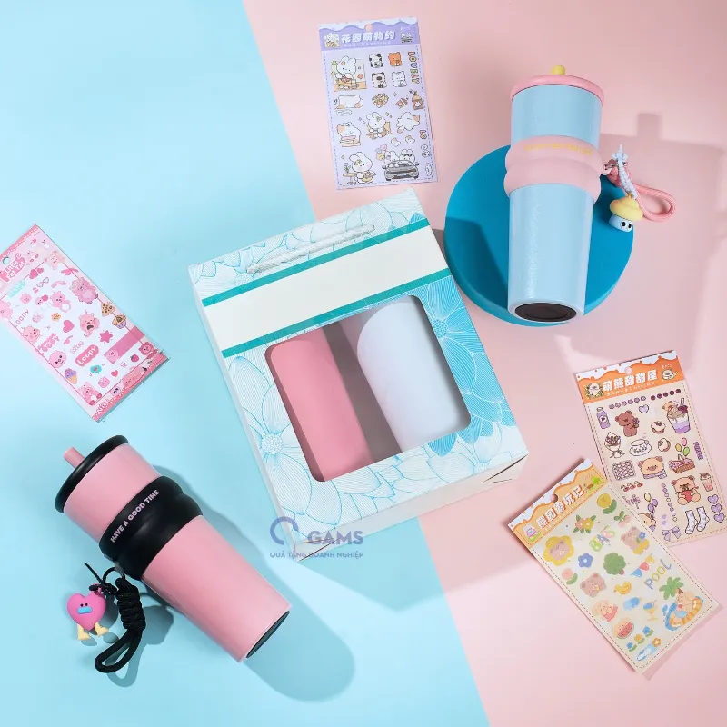 Set quà tặng 8/3 gồm ly giữ nhiệt