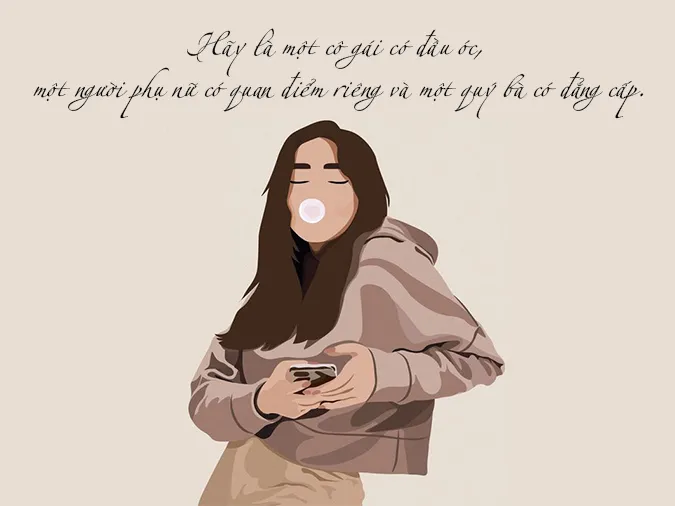 Phụ nữ hiện đại tự tin và độc lập