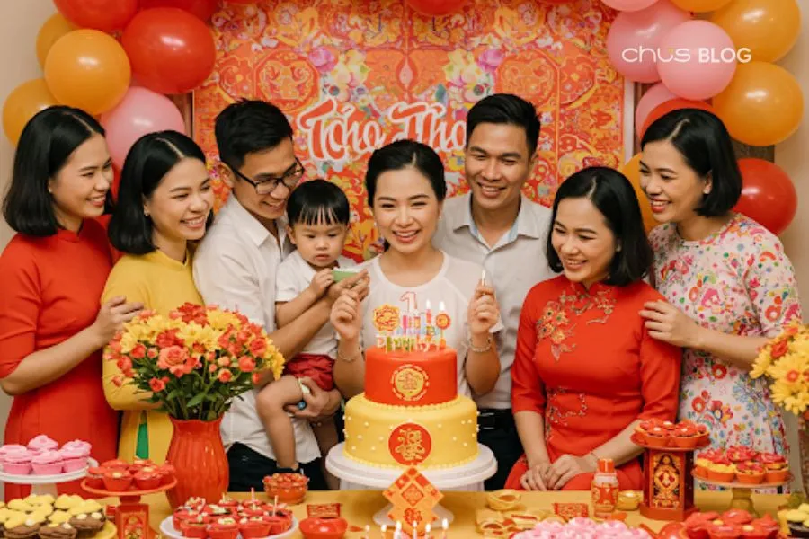 Sử dụng màu sắc tươi sáng thay vì tông màu tối để thu hút năng lượng tích cực ngày sinh nhật