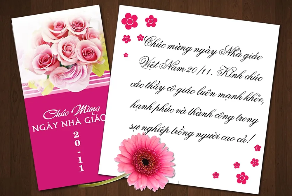 Mẫu thiệp tri ân thầy cô giáo đầy màu sắc cho học sinh tiểu học
