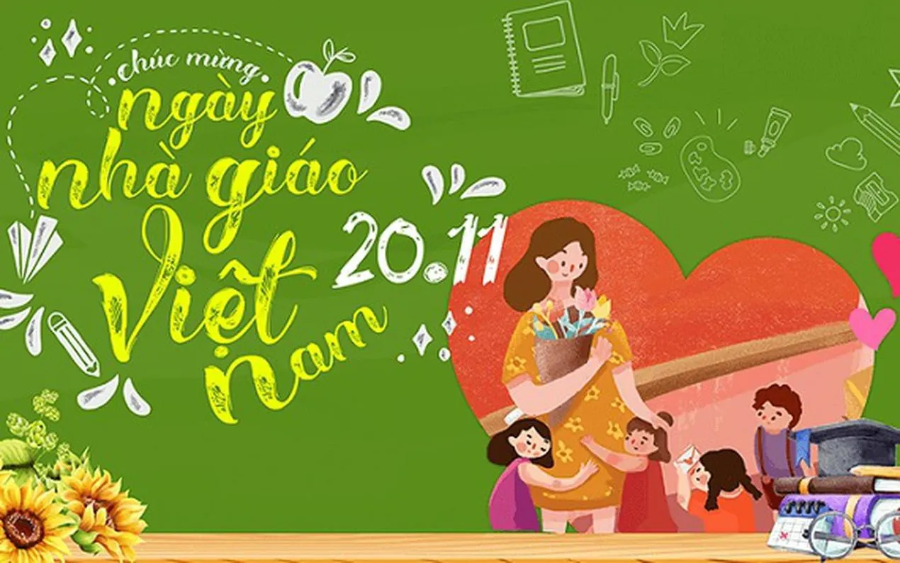Mẫu thiệp chúc mừng ngày 20 11 đẹp cùng lời tri ân sâu sắc nhất