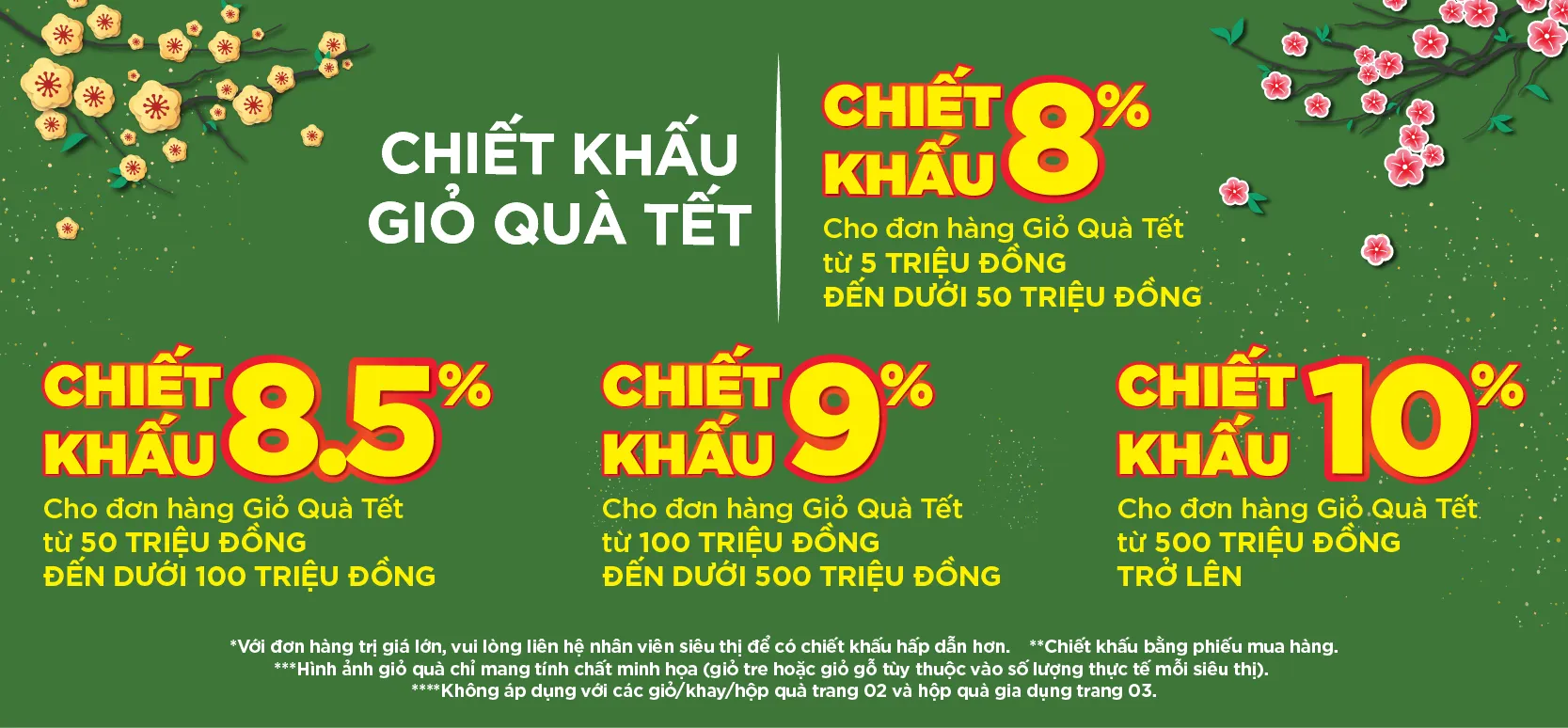 Mẫu quà Tết doanh nghiệp tinh tế tại hệ thống phân phối lớn