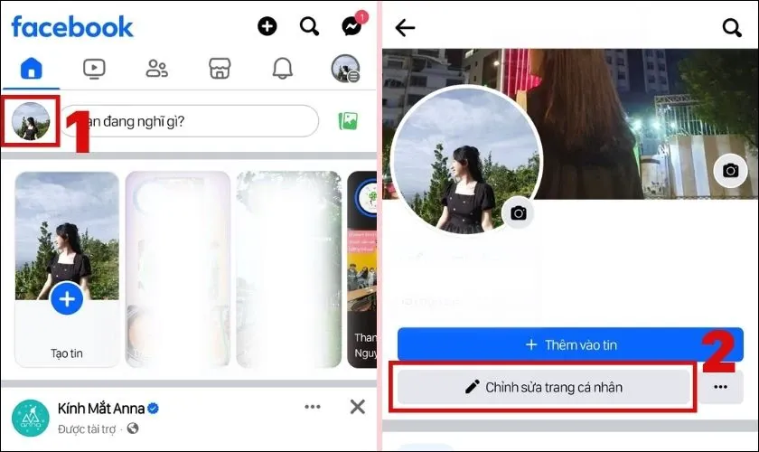 Mở ứng dụng Facebook trên điện thoại