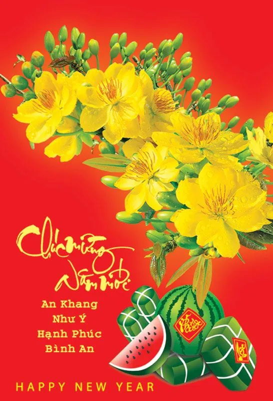 Mẫu thiệp chúc mừng năm mới 21