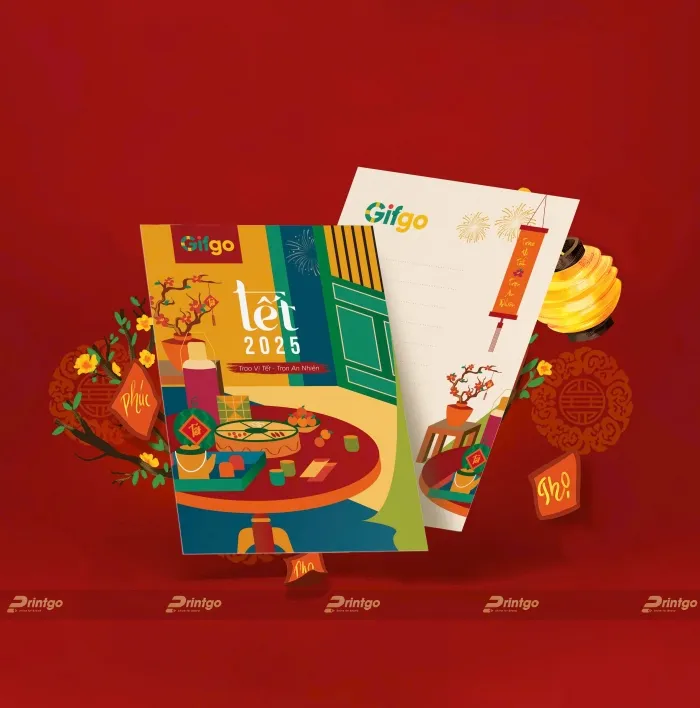 Mẫu thiệp chúc mừng đỏ rực rỡ mang đậm không khí Tết cổ truyền