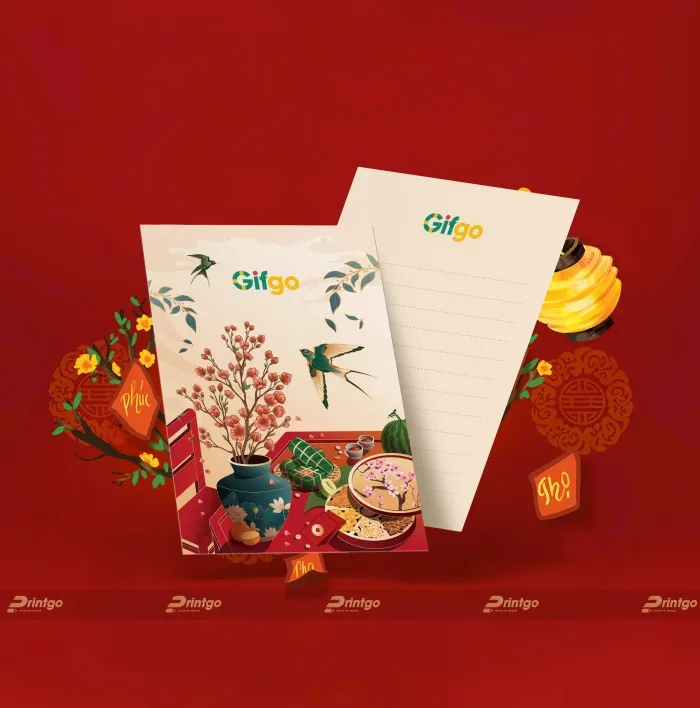 Thiết kế thiệp tối giản với các tông màu trung tính sang trọng