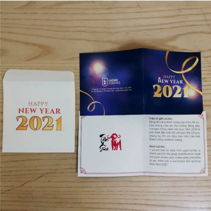 Thiết kế thiệp Tết cuối cùng trong bộ sưu tập 2026 rực rỡ