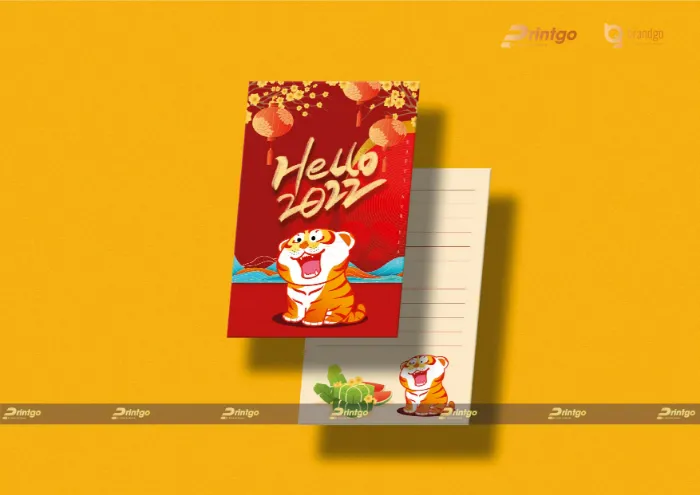 Hình ảnh thiệp chúc mừng năm mới được đầu tư kỹ lưỡng về mặt hình ảnh