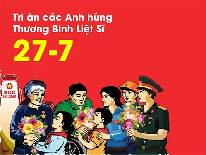 Thiệp chúc mừng ngày 27/7: