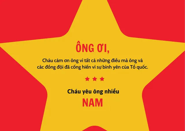 Thiệp chúc ngày Thương binh liệt sĩ gửi ông