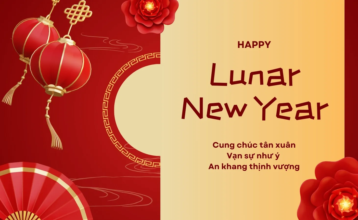 Mẫu thiệp chúc xuân với bánh chưng xanh và lời chúc cổ điển