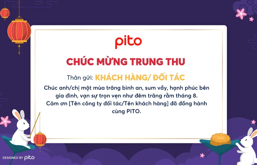 Thiệp Trung thu tặng đối tác