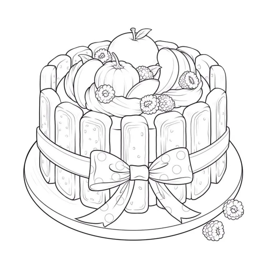 Tô màu bánh sinh nhật đẹp 31