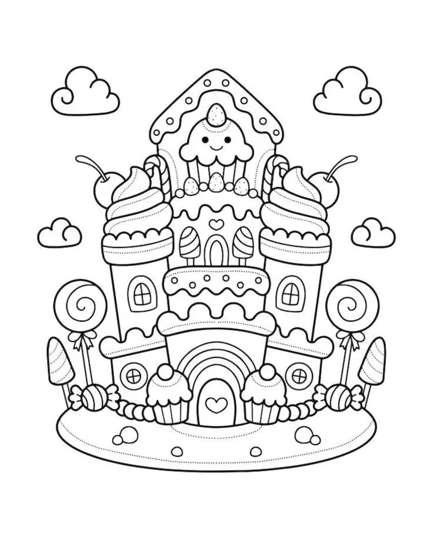 Tô màu bánh sinh nhật đáng yêu 20