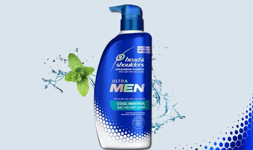 Dầu gội nam Head & Shoulders Cool Methol làm sạch gàu 650 ml