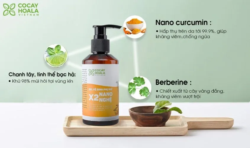 Gel vá»‡ sinh phá»¥ ná»¯ X2 Nano Nghá»‡