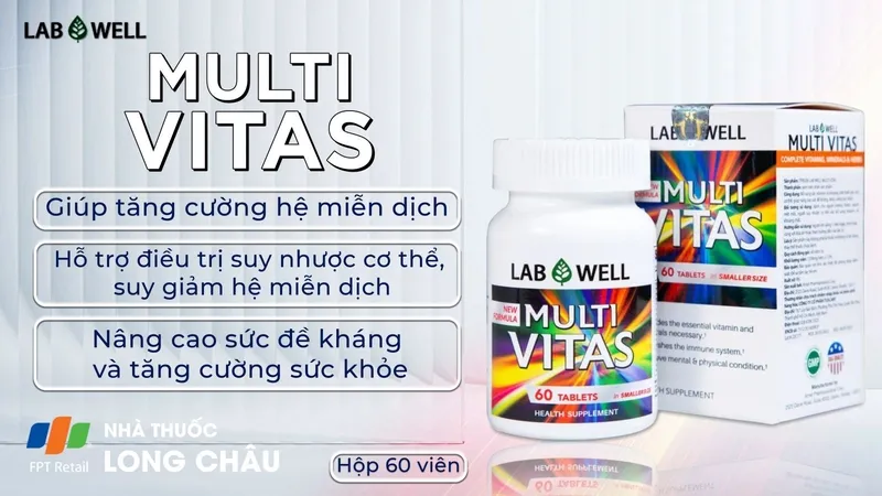Viên uống Multi Vitas Lab Well cung cấp đến 33 dưỡng chất cần thiết cho sức khỏe