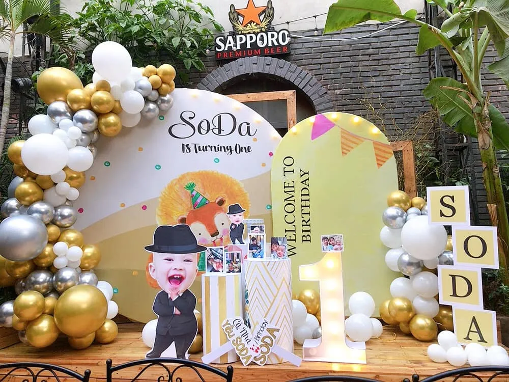 Trang trí sinh nhật cho bé trai Soda 3tr8