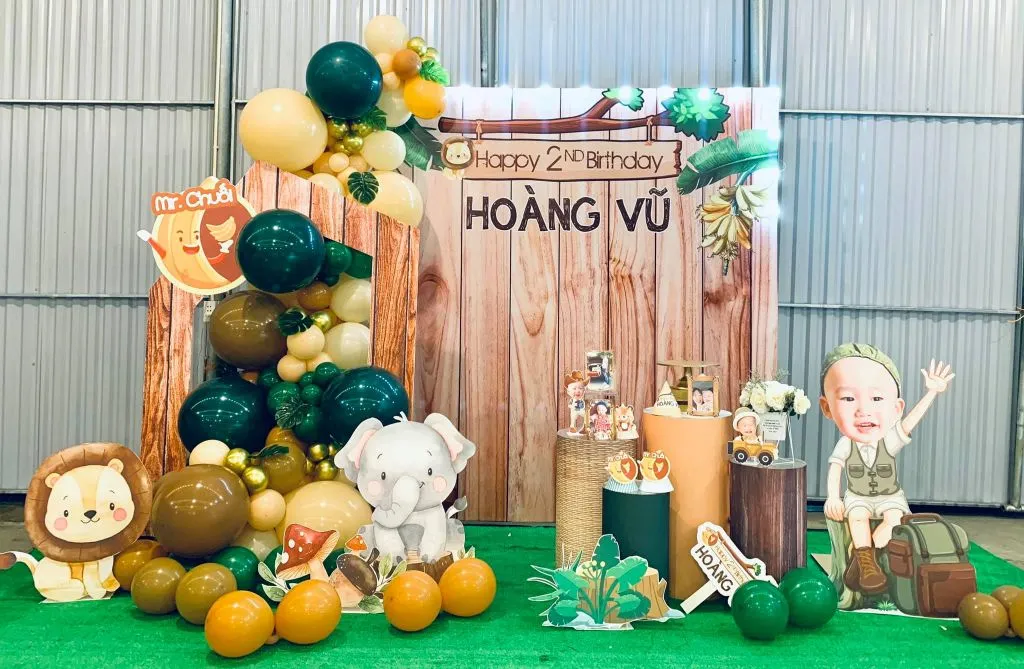 Trang trí sinh nhật Hoàng Vũ 4tr