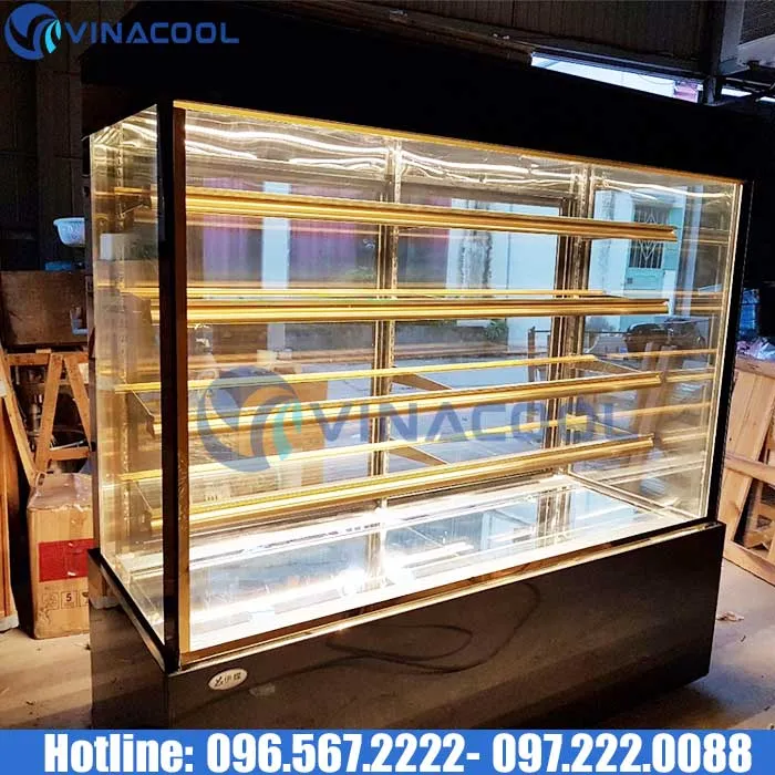 Tủ trưng bày bánh sinh nhật 5 tầng kính đứng giá rẻ