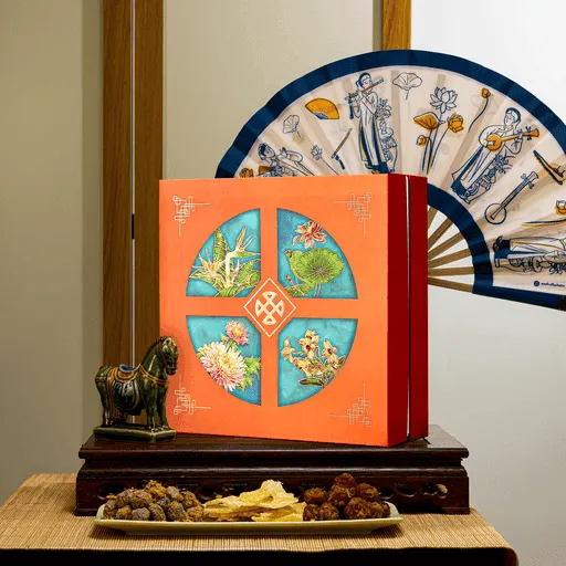 Bộ quà Tứ Quý mang ý nghĩa may mắn cả năm