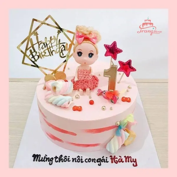 Mẫu bánh kem sinh nhật hình công chúa