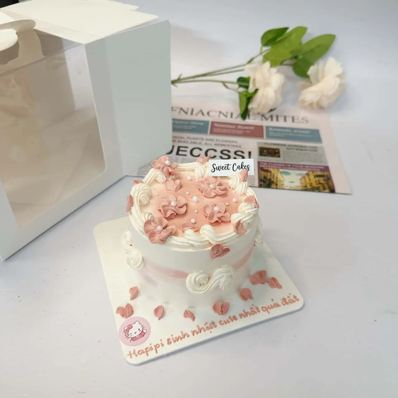 Bánh sinh nhật Vintage phong cách châu Âu