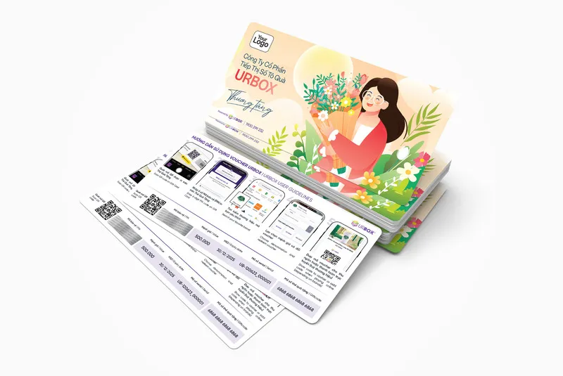 Voucher quà tặng 20/10 linh hoạt