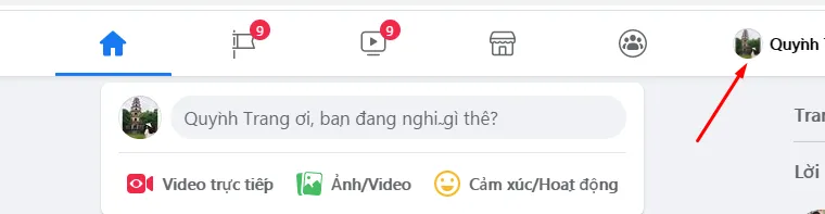 Giao diện thông báo ngày sinh nhật trên nền tảng mạng xã hội Facebook