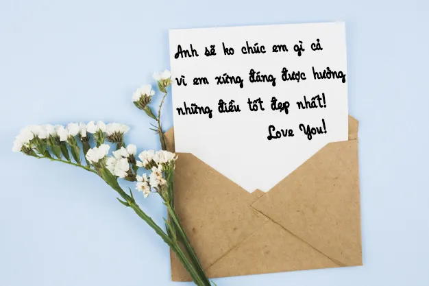 Mẫu thiệp tinh tế viết lời chúc mừng sinh nhật bạn gái