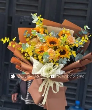 Bó hoa Baby trắng tinh khôi dành tặng sếp nữ