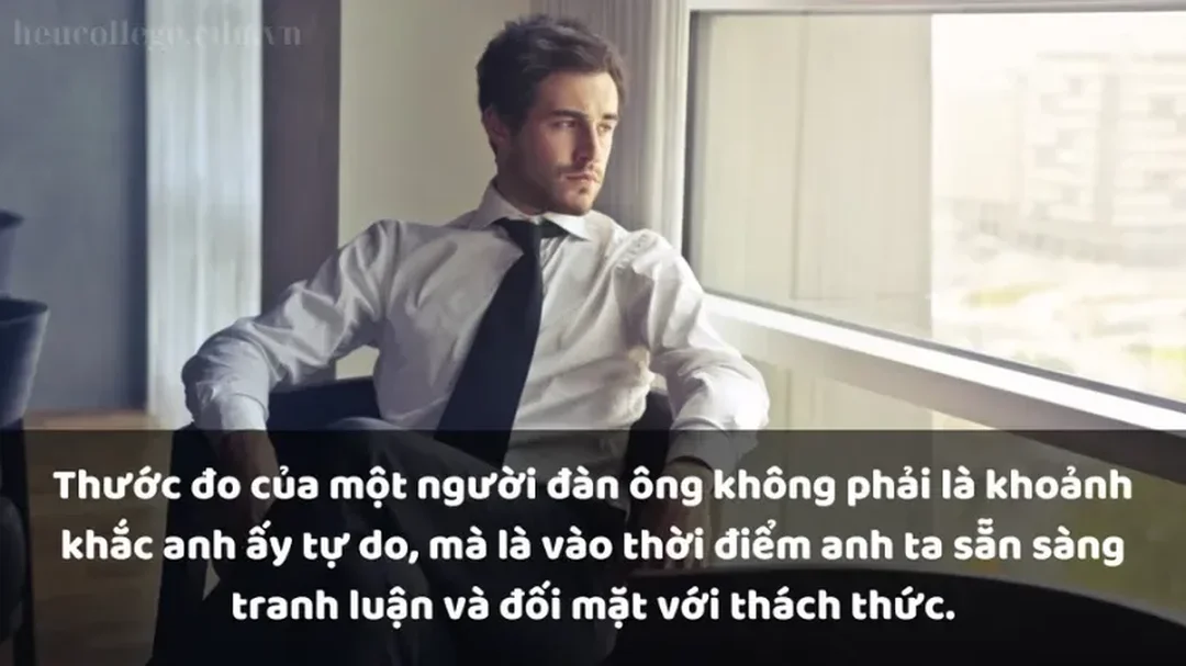 Caption đàn ông bản lĩnh cho tình yêu chín chắn