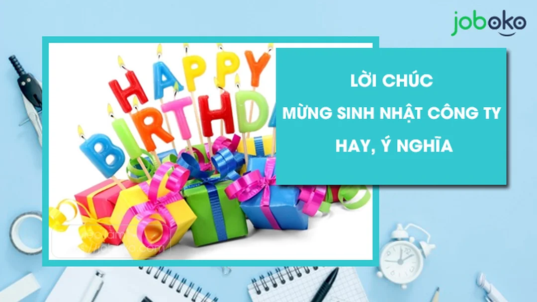 chúc mừng sinh nhật công ty