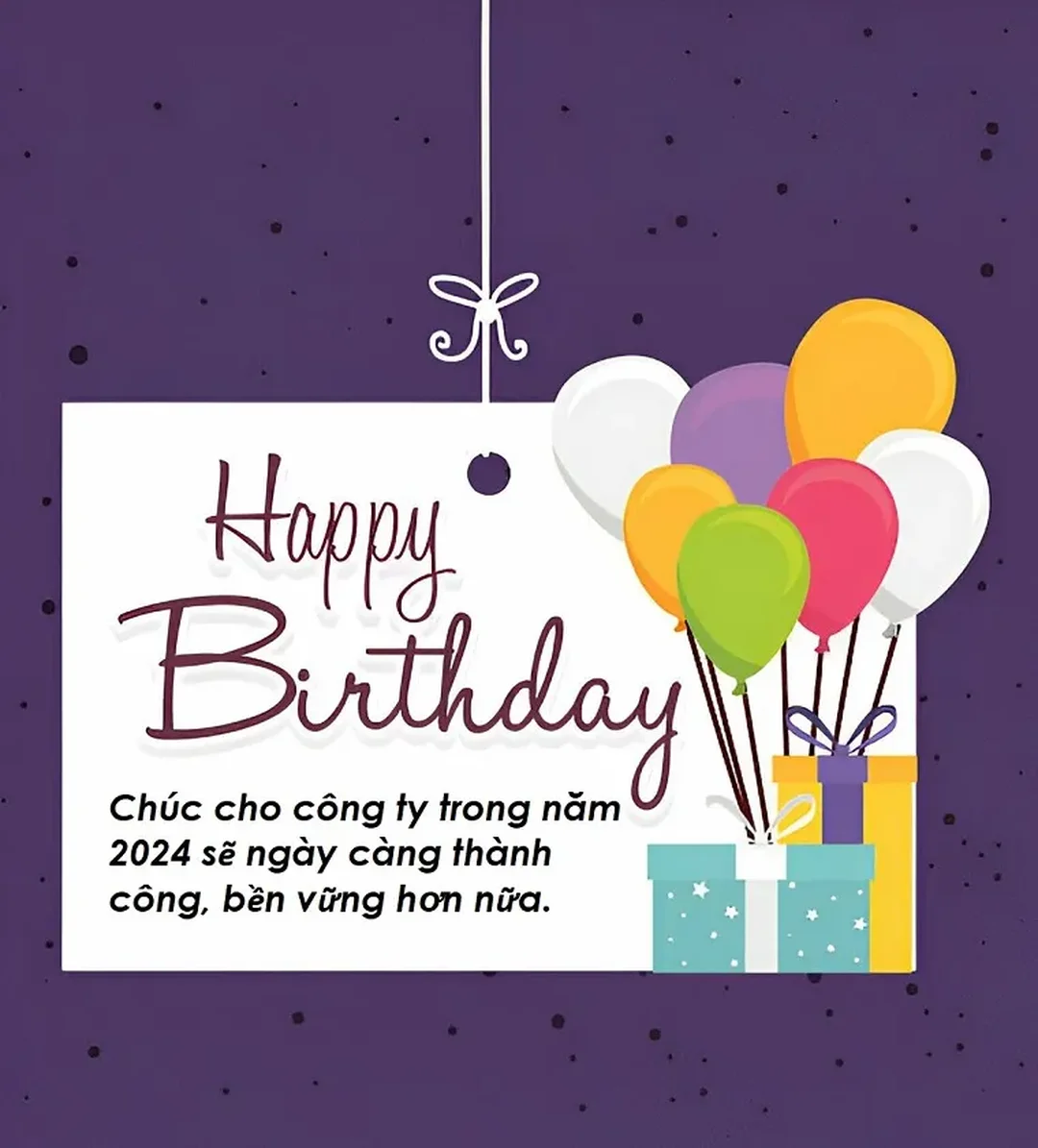 lời chúc sinh nhật công ty chuyên nghiệp