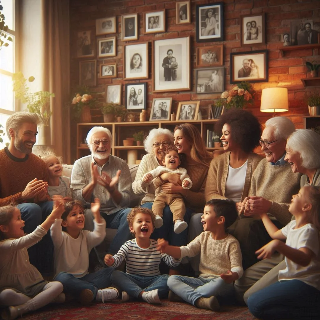 lời chúc sức khỏe cho người lớn quây quần bên ông bà