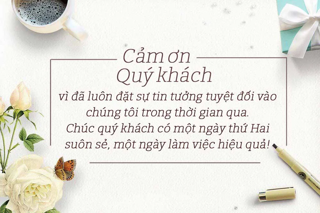 Lỗi gửi lời chúc đầu tuần cho khách hàng theo kiểu đại trà