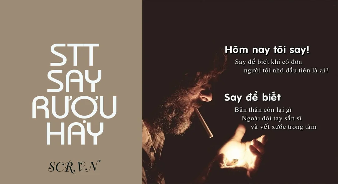stt say rượu hay đăng facebook